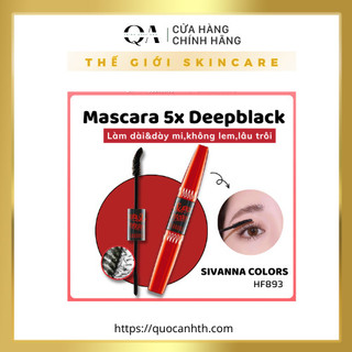 Mascara Hai Đầu Làm Dài Và Dày Mi Sivanna Super Model 5X Long HF893