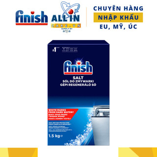 Hộp 1.5KG Muối rửa chén bát Finish trong máy rửa chén bát gia đình Châu Âu