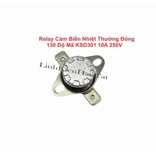 Relay Cảm Biến Nhiệt Thường Đóng 130 Độ Mã KSD301 10A 250V