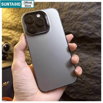Suntaiho Thời Trang Đơn Giản Đẹp Thanh Lịch Ốp Lưng Màu Chống Sốc Ốp Lưng Điện Thoại Iphone 15 14 12 13 11 Pro Max