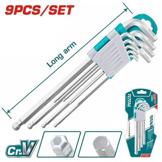 Bộ lục giác hệ mét 9 cây total tht106291