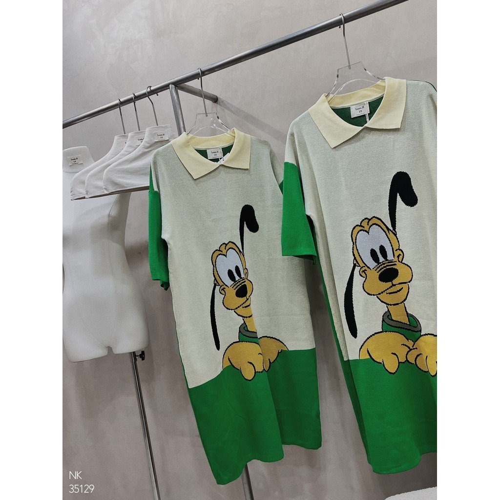 Đầm mon.ter.gi Goofy xanh Louis.H