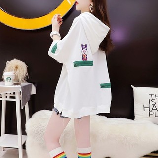 Áo thun ngắn tay có mũ trùm đầu dành cho nữ Mùa hè Phiên bản Hàn Quốc Plus Size Áo thun nửa tay