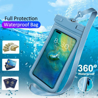 Màn Hình Cảm Ứng Điện Thoại Di Động Túi Chống Thấm Nước Thiết Bị Bơi Ngoài Trời Cổ Trong Suốt Niêm Phong Túi Chống Bụi Bè Lặn Bao