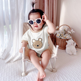 Body Chip In Hình Gấu Style Hàn Quốc, Bodysuit Đáng Yêu Cho Bé Trai Bé Gái, Body Liền Thân Sơ Sinh 3-12kg