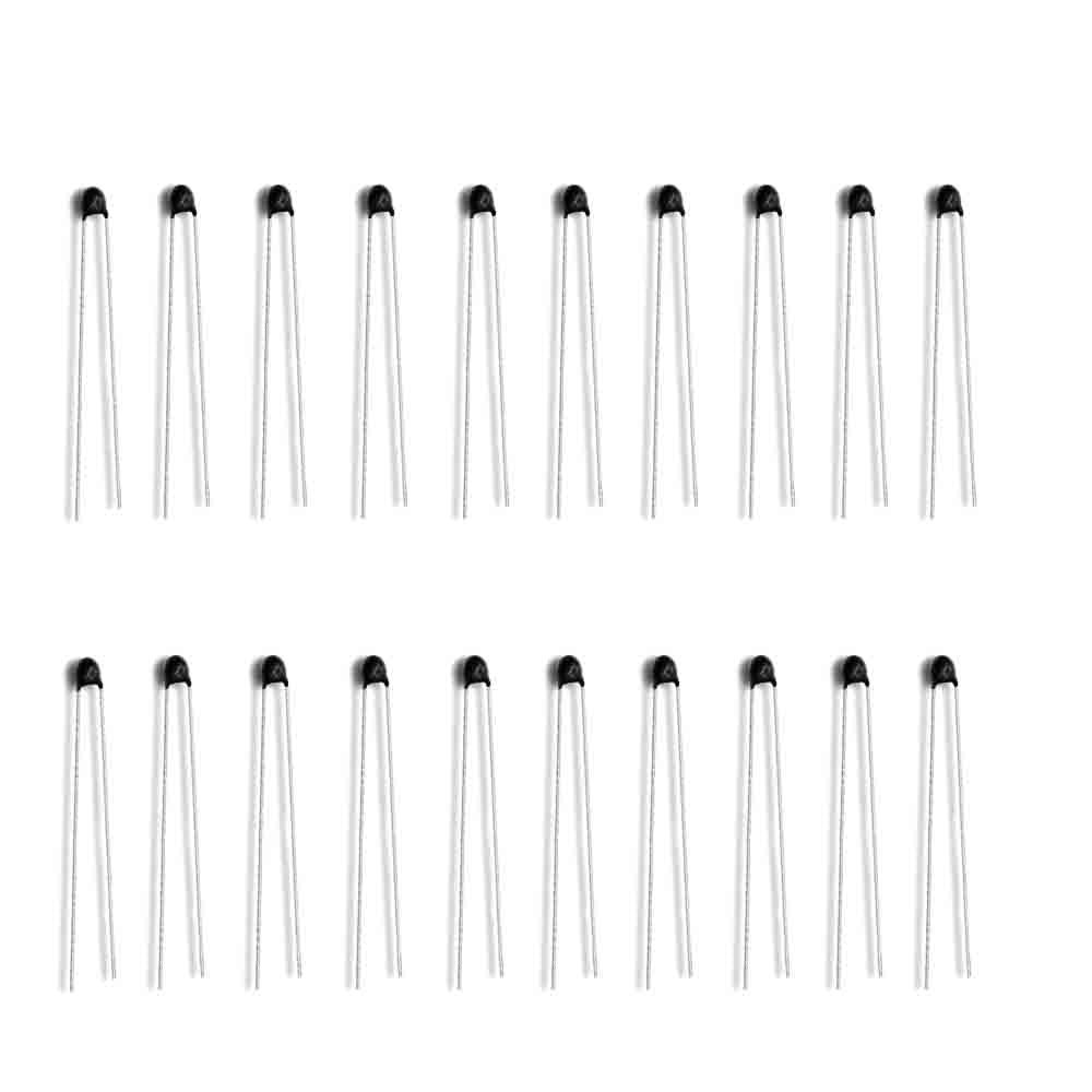 20 CÁI NTC MF52 10K đo nhiệt độ nhiệt điện trở 1% đầu đen nhỏ đầu đo nhiệt độ B giá trị 3435 MF52A10