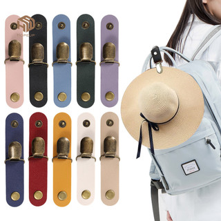 HOPEUP 1 Cái/4 Cái Mũ Giả Da Kẹp Nhẹ Ngoài Trời Mũ Kẹp Dễ Dàng Sử Dụng Đi Bộ Đường Dài Cắm Trại Mũ Chống Nắng Kẹp Phụ Kiện Du Lịch