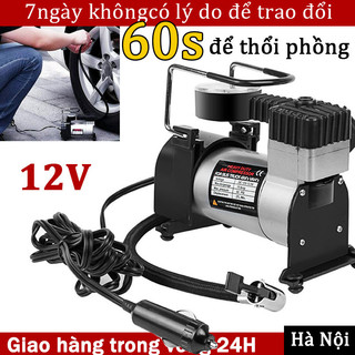 Bơm lốp ô tô 12v ,Máy Bơm 12v Siêu Mạnh 100PSI 27L/Phút Máy Nén Khí Mini ,Bơm ô Tô 12v, Xe máy Ô tô xe Đạp bơm lốp xe nhỏ gọn, tiện dụng