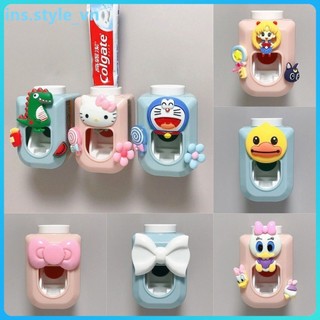 Máy nhả kem đánh răng tự động Sanrio,Máy nhả kem đánh răng cá nhân tự động,Hộp đựng kem đánh răng tự động treo tường,Bóp kem đánh răng trẻ em ins.style_vn