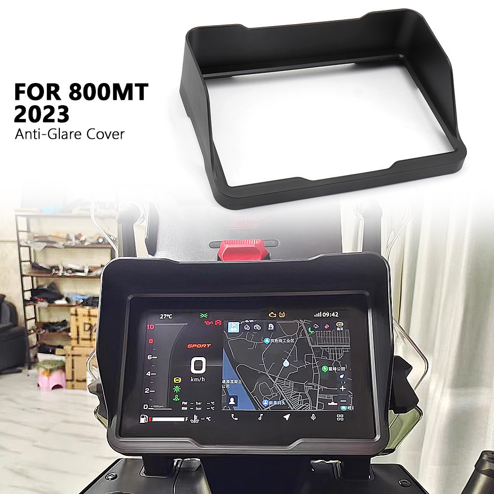 Phụ Kiện Xe Máy Mới Màu Đen Đồng Hồ Tốc Độ Bao Da Dụng Cụ Chống Glare Dành Cho CFMOTO 800 MT 800MT 8