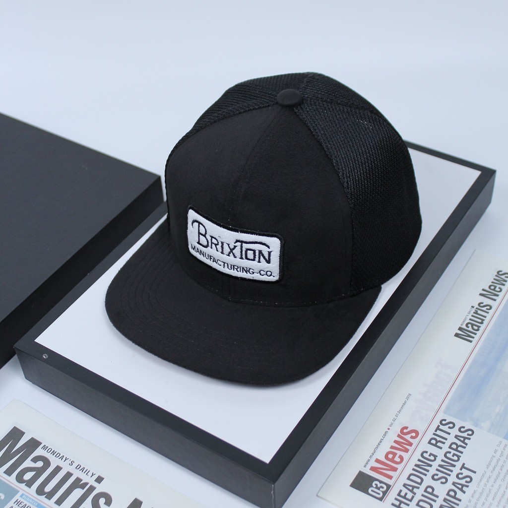 Mũ Nón Snapback Britox Đen Mũ Snapback HipHop Thời Trang Unisex