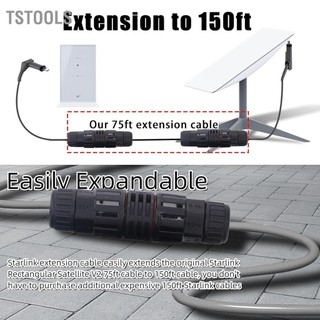 Tstools cáp nối dài starlink 150ft mở rộng đến 225ft ip68 hỗ trợ chống nước giao thức 1000m
