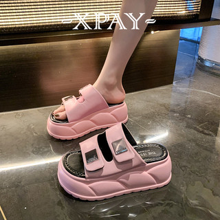 XPAY dép sandal nữ dép bánh mì nữ dép bánh mì Chống Trượt Đẳng cấp Phá cách Đế chống trơn trượt Chống trơn trượt Lịch lãm Đi biển FDL2451BMF 21Z240522