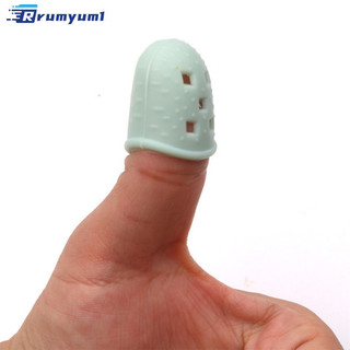 Còn hàng! 1 Cặp Kalimba Đàn Guitar Ngón Tay Cái Chọn Bảo Vệ Silica Gel Ngón Tay Cots Đầu Ngón Tay Bảo Vệ Móng Tay