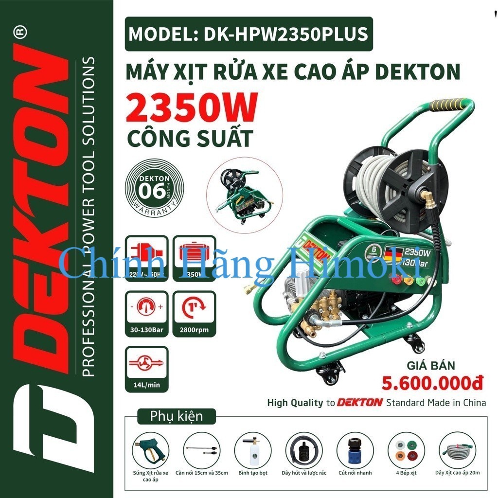 Máy Rửa Xe Dekton DK-HPW2350 plus - 2350W -  (Chuyên Nghiệp) . shop chính hãng himoki