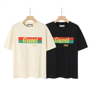 Xu Hướng Cổ Điển 6G68U Cặp Đôi Áo Phông Cotton Thời Trang Cổ Điển Chữ Jogger Thoải Mái Áo Tay Ngắn Plus Kích Thước Unisex