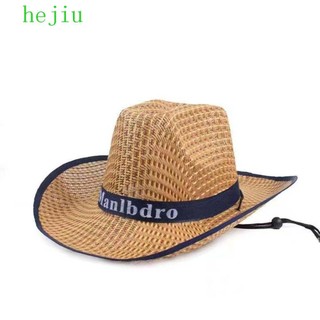 Hejiu Man Hat, Mũ che nắng nam Mũ rơm, Mũ cao bồi phương Tây thông thường Mũ đi biển Mũ Panama Du lịch