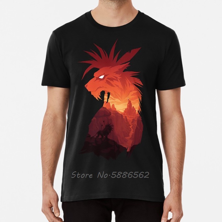 XS-6XL The Canyon 's Guardian Áo Final Fantasy Red Xiii Đỏ 13 Final Fantasy Vii Final Fantasy Nam Un