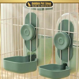 Bình nước và bình ăn tự động gắn chuồng cho thú cưng, bình ăn uống gắn lồng cho chó mèo