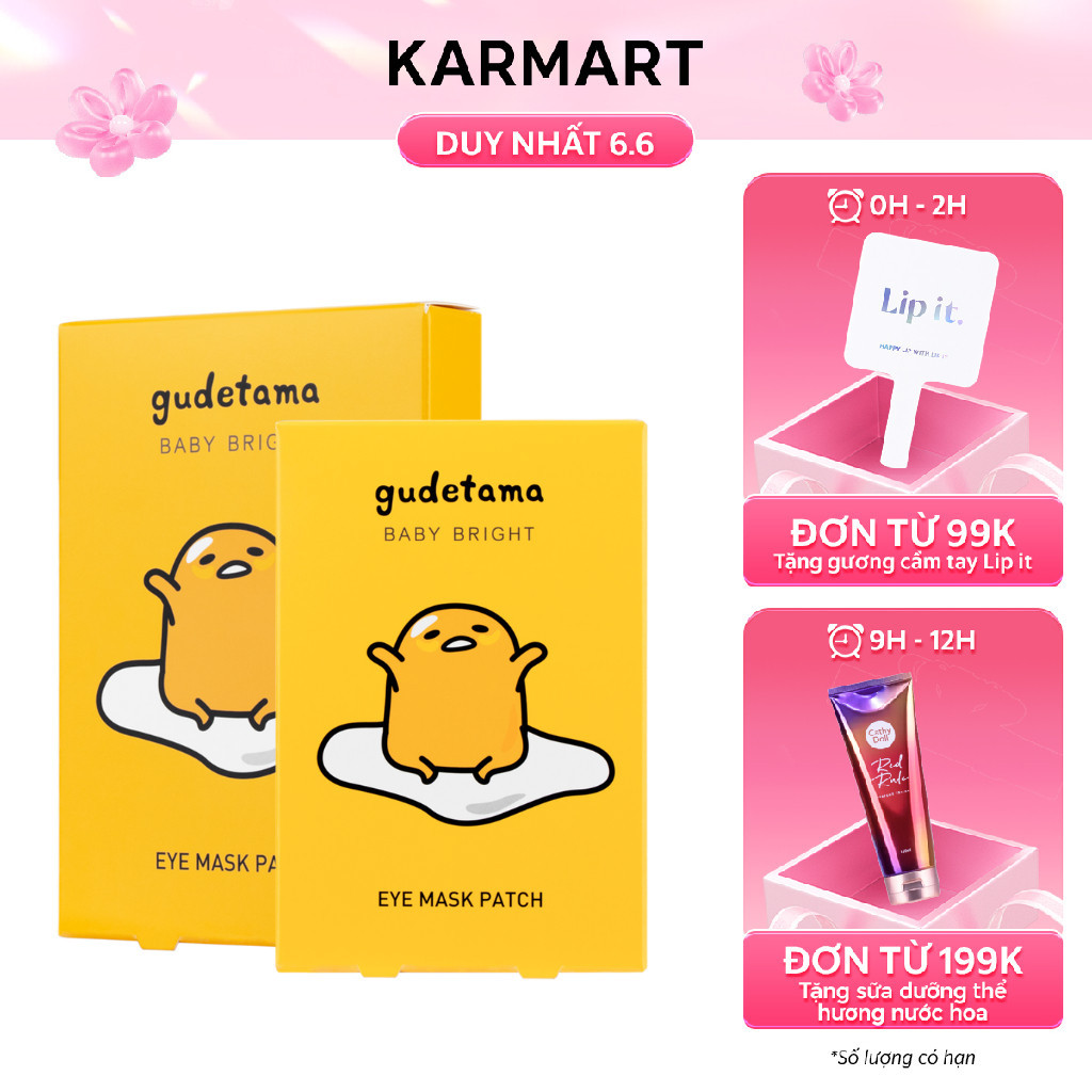 Mặt nạ mắt Baby Bright Gudetama Eye Mask Patch 10g