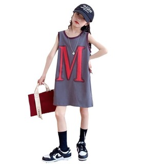 MOMCHOOSE Váy bé gái, váy vest yếm mỏng
