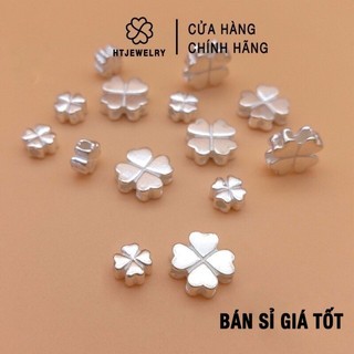 Charm bạc htjewelry cỏ 4 lá cao cấp siêu xinh ph611