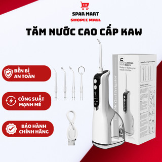 Tăm nước cầm tay kaw 300ml công nghệ đức, 5 đầu tăm thay thế, hàng chính hãng bảo hành 6 tháng