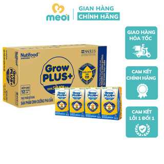 Thùng sữa bột pha sẵn nutifood growplus+ vàng 110ml -