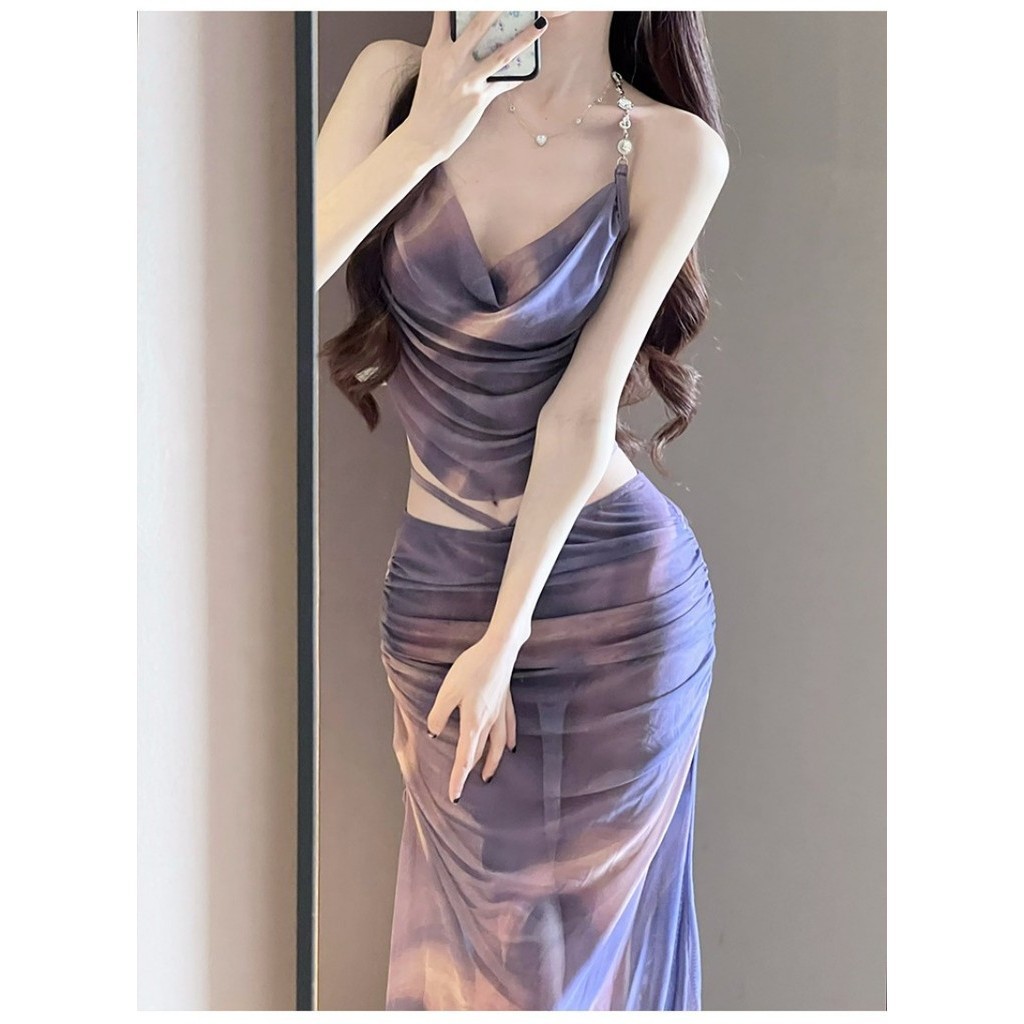 Đồ Bơi Nữ Gợi Cảm Váy Dài Bikini Ba Mảnh Phong Cách Hàn Quốc Thời Trang Đi Biển Kỳ Nghỉ Du Lịch Bộ Bikini | BigBuy360 - bigbuy360.vn