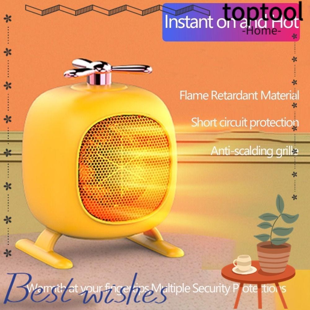 Máy sưởi điện TOPTOOL, Cắm máy sưởi quạt kiểu bàn làm việc, Máy bay trực thăng di động Quạt sưởi Mini Máy sưởi ấm cơ thể tại nhà