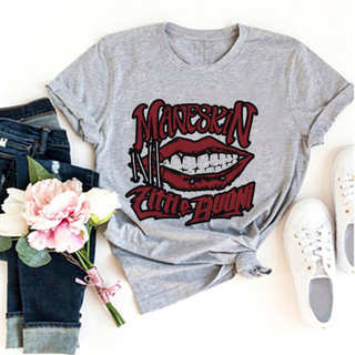 Maneskin Tee nữ truyện tranh harajuku ngộ nghĩnh hàng đầu nữ dạo phố anime 2000 quần áo