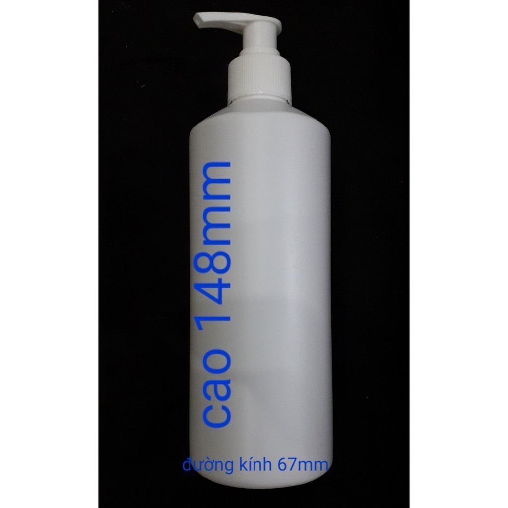 Chai nhựa đục 500ml có vòi bơm. vỏ chai nhựa 500ml có vòi nhấn