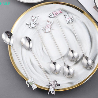 【 Hm 】 Muỗng Inox 304 Dễ Thương Cho Trà Cà Phê Thìa Tráng Miệng Bộ Đồ Ăn Nhà Bếp Quà Tặng Cho Học Sinh Trẻ Em [LF]