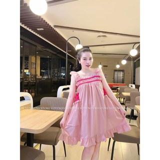 Đầm Voan Hai Dây Bèo Bự - Phong Cách Nhí Nhảnh và Dễ Thương TTGB0203