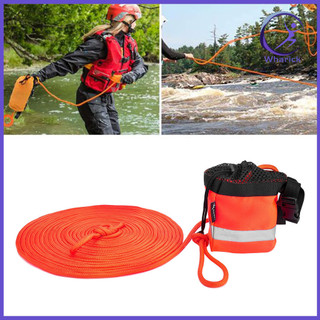 Wharick- Dây cứu sinh nổi Thiết kế phản quang Hỗ trợ cứu hộ chuyên nghiệp Bơi thuyền Câu cá Ném cứu hộ Dây cứu hộ cho ngoài trời