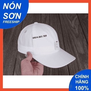 Mũ Lưỡi Trai Nón Sơn Logo Hình Chữ Nhật Trắng Vải Dù Chính Hãng Hàng Chuẩn Tem 7 Màu Thời Trang Cao Cấp Mới 2023