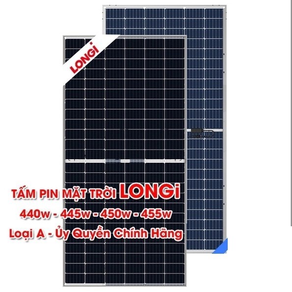 Tấm pin năng lượng mặt trời JINKO 440W-ASTRONERGY 450W  hai mặt kính- Longi 445W-LR4-72HBD