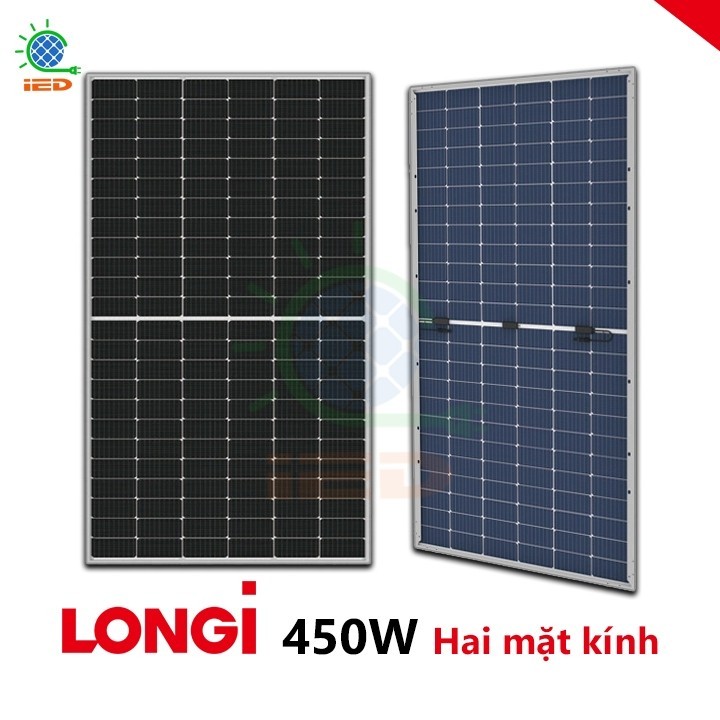 Tấm pin năng lượng mặt trời LONGi 445W hai mặt kính MẪU 2026-Jinko Tiger Neo 440W-ASTRONERGY 450W  N
