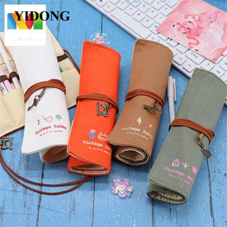 Mmluck roll túi đựng bút / mỹ phẩm dạng cuộn sức chứa lớn tiện dụng