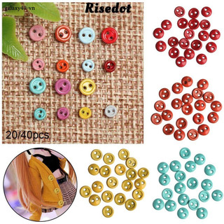 20 / 40 chiếc nút búp bê mini 3mm / 4mm khóa quần áo nhiều màu khóa tròn