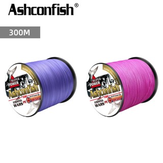  Ashconfish 4 Sợi 300M Dây Câu Bện Dyneema PE Line X4 Màu Tím Hồng 