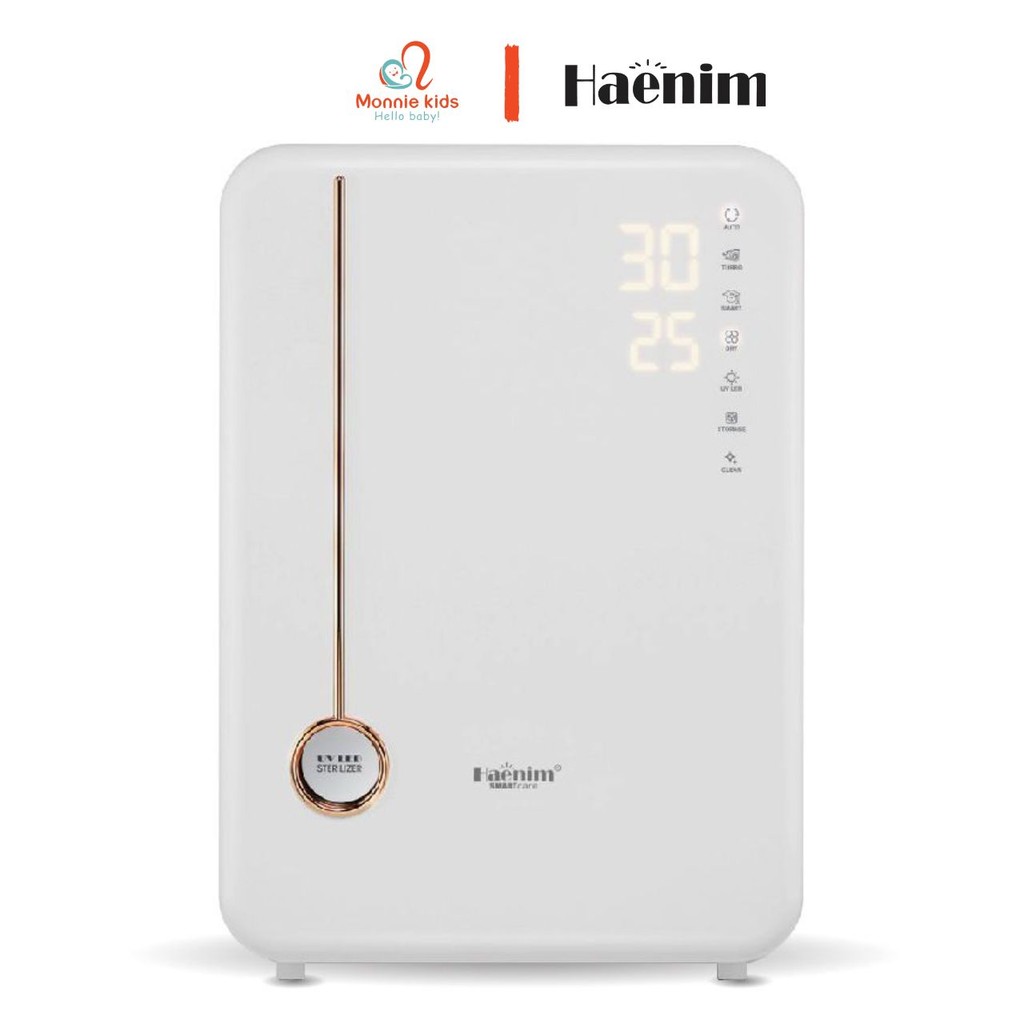 Máy tiệt trùng sấy khô bảo quản bình sữa UVC LED Haenim Premium 4G cho bé - Monnie Kids