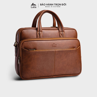 Cặp Công Sở Lata (Thời trang nam basic đựng vừa laptop 15.6 inch - Cặp da CA22)