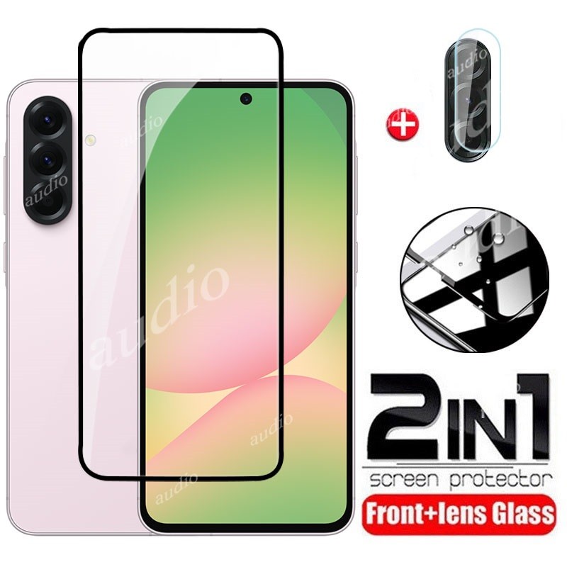 Dành Cho Samsung A56 5G 2in1 Kính Cường Lực Cho Samsung Galaxy A56 GalaxyA56 5G 2025 Bảo Vệ Màn Hình