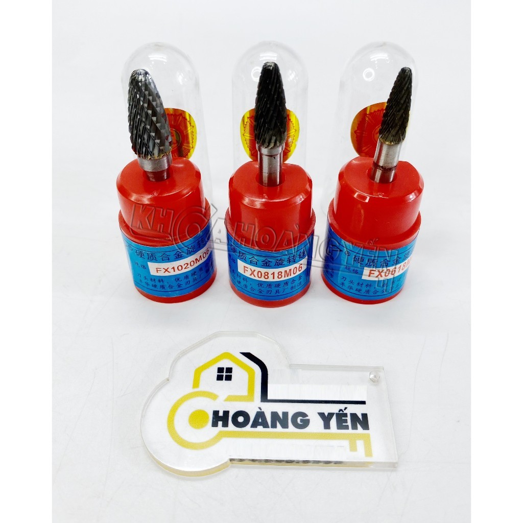 Mũi mài hợp kim 6mm, Mũi doa hợp kim 6mm FX0818 M06 FX0618 M06 FX1020 M06 JIN YING PAI