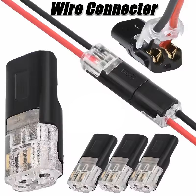 2 Pin Đầu Nối Đa Năng Kẹp Khối Thiết Bị Đầu Cuối Đầu Nối Điện Nhanh D2 2 Dây Loại Cắm Đầu Nối Có Thể Cắm