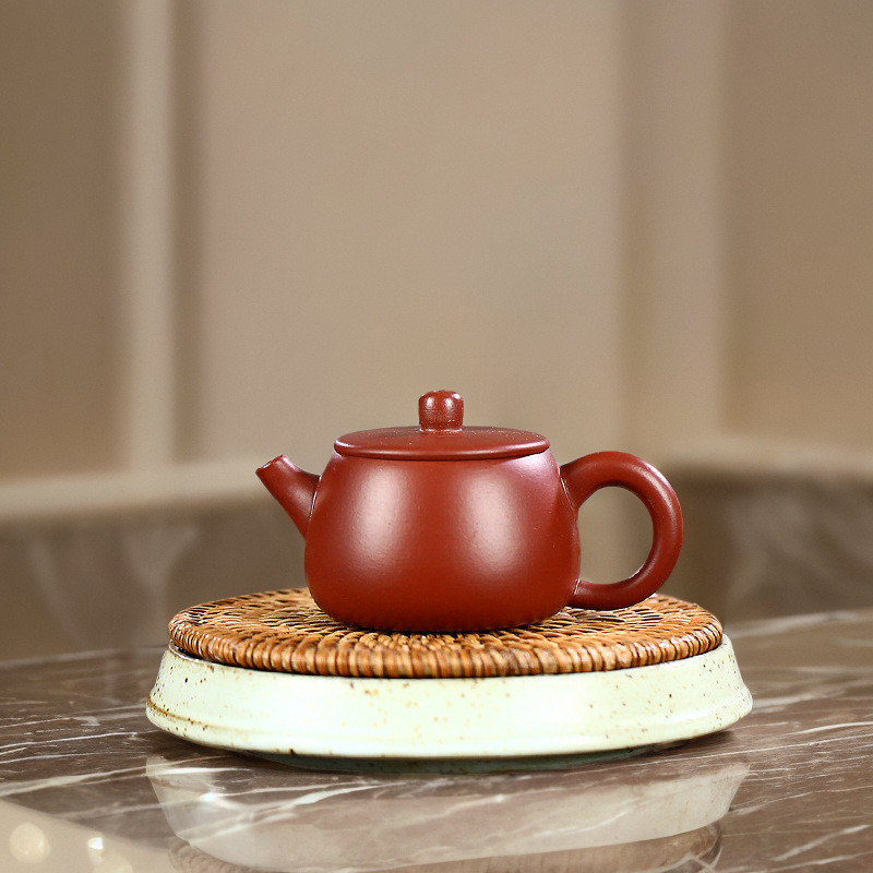 Yixing Nguyên Chất Handmade Miệng Lớn 188 Lỗ Áo choàng Đỏ Lớn 80CC Dung Tích Nhỏ Lớn Áo choàng Đỏ Cá