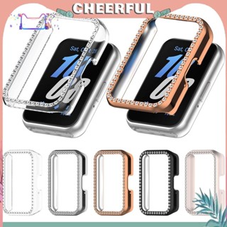 Ốp lưng khảm kim cương PC Vỏ bảo vệ khung đồng hồ cho Samsung Galaxy Fit 3