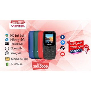 Điện thoại Sumo 4G Viettel V1/V2/V3 bảo hành 1 năm
