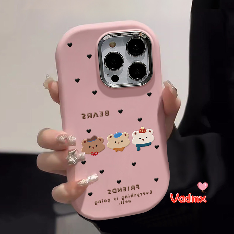Ốp Mềm Gấu Nâu Dễ Thương Phong Cách Hàn Quốc Cho Redmi 13C Turbo 3 12 4G K70 Pro K70E k60E k60 k50 U